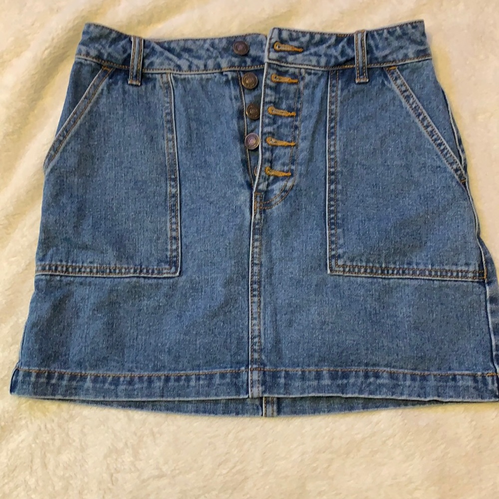 mini jean skirt